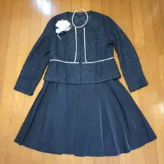 新品セレモニースーツ紺色ネイビー２L卒業式入学式