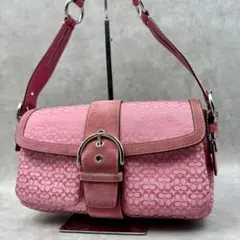 Coach Signature Soho Shoulder Bag Pink