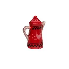 【新品・未使用】ニワトリ柄ホーローケトル　赤　フェーヴ　フランス　送料込み