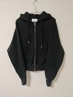 soerte ソエルテ　ヘビーウェイトダブルジップフーディー ブラック