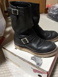 DERIVE エンジニアブーツ ブラック スエード&スムースレザー Size8