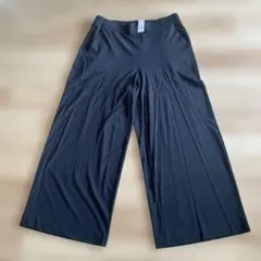新品タグ値札付き　GAP ワイドパンツ イージーパンツＬブラック　定価7900円