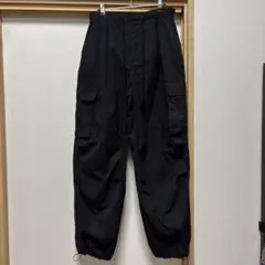 GUブラック カーゴパンツ