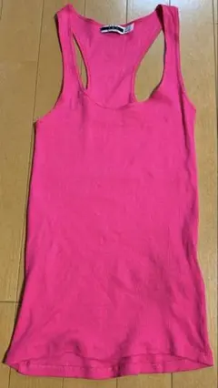 ZARA TRF リブタンクトップ ピンク Sのサムネイル
