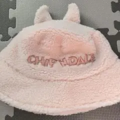 【 チップとデール 耳付きフリース帽子】