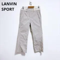 【ランバンスポール】カーゴパンツ　ワークパンツ　ウエストゴム　42　ベージュ