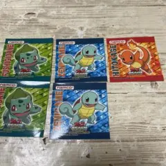 ポケモンシール 5枚セット　ナムコ　非売品　経年品　ゼニガメ　ヒトカゲ