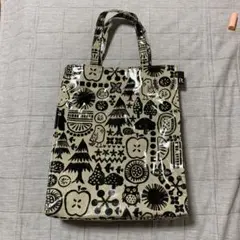 ROOTOTE 黒い柄 トートバッグ