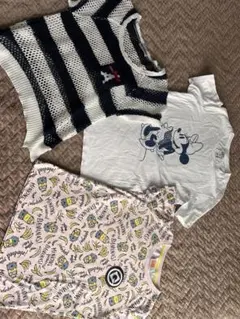 ミニオンとミニー・マウスのTシャツセット（3点）