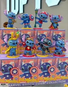 海外限定品　 cosbiマーベル×スティッチ8種セットシュリンク付き未開封品！