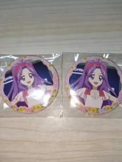 アイカツ チーズソフトクッキー 缶バッジ イオン限定 神崎美月 2個セット