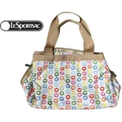 レスポートサック　トートバッグ　ミニボストン　マルチカラーハート