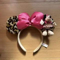ミニーマウス ヒョウ柄カチューシャ
