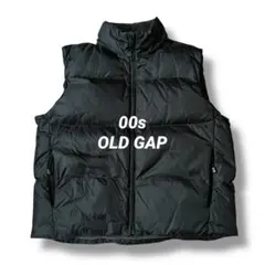 00s GAP OLDGAP ブラック ダウンベスト ベスト ナイロン 黒