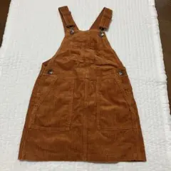 ユニクロ　オレンジ　ジャンパースカート　120