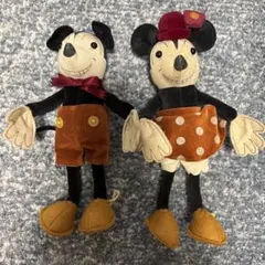 昭和レトロ ミッキー ミニー ぬいぐるみ ヤングエポック ディズニー