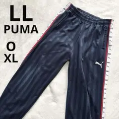 【PUMA】刺繍ロゴ　廃盤モデル　サイドプリントライン　トラックパンツ　大きめ