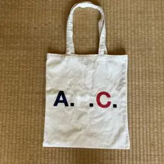 A.P.C. ロゴ トートバッグ アイボリー
