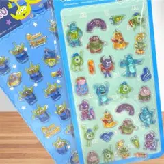 ディズニー ぷくぷくシール モンスターズインク リトルグリーンメン 2点セット