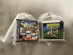 プレステ ゲームパッケージ ミニチュアチャーム サルゲッチュ　みんなのGOLF