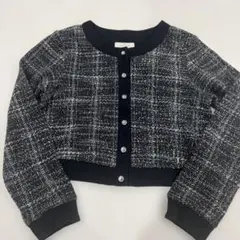 Kate spade ツイードチェック柄カーデ　140