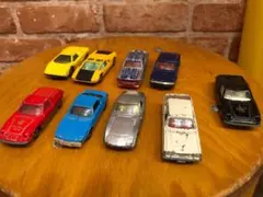 トミカ　70年代　ミニカー　日本製　8台　昭和　イギリス製60年台1台　計9台のサムネイル
