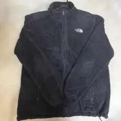 THE NORTH FACE フリースジャケット ブラック　ロゴ刺繍
