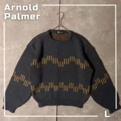 80s Arnold Palmer RENOWN ニットセーター 総柄 L
