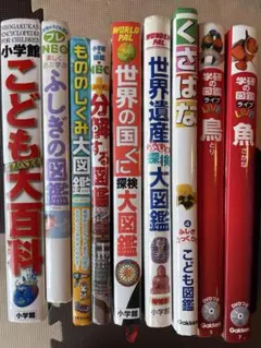 小学生向け図鑑セット⭐️こども大百科・ふしぎの図鑑など