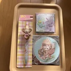 ダッフィーアンドフレンズ　ボールペン　メモ帳　コースター