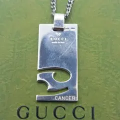 良品 GUCCI 星座 かに座 925 ゾディアック ネックレス プレート - メルカリ