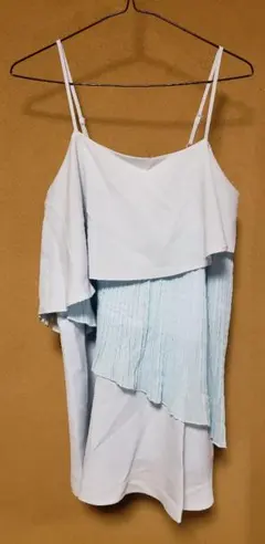 RESEXXY フリルキャミワンピ 水色