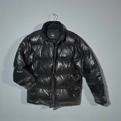 コンバース ダウンジャケットヌプシ y2k パンパン 短丈 肉厚 光沢 L 黒