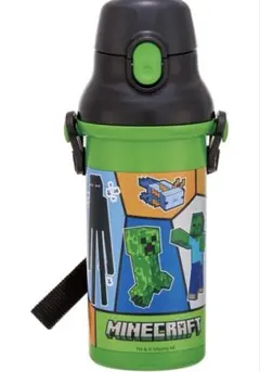 新品　マインクラフト 抗菌 食洗機対応 直飲みワンタッチボトル 水筒 480mlのサムネイル