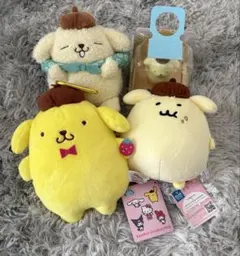 ポムポムプリン マカロン ぬいぐるみ 2個セット 電報 KDDI サンリオ