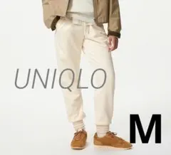 新品　タグ付き　ユニクロ　ヒートテックボアスウェットパンツ　M　オフホワイト