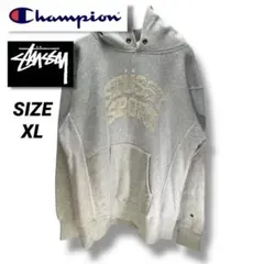 ステューシー　チャンピオン　リバースウィーブ　パーカー　サイズXL