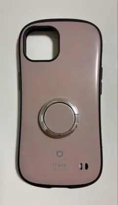 iFace リング付き　くすみパープル