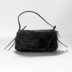 UNTITLED 黒 ファー ショルダーバッグ　ギャル　平成　ダークコアのサムネイル
