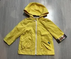 90サイズ familiar フード付き黄色ジャケット