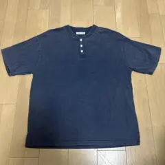FREAK'S STORE ヘンリーネックTシャツ L ネイビー