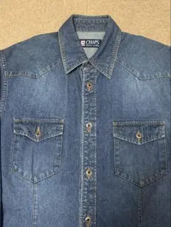 CHAPSラルフ厚手デニム 長袖ウェスタン シャツ 80's 90s ビンテージ