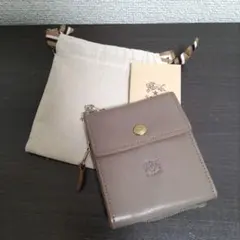 新品 イルビゾンテ 本革 レザー 財布 ウォレット トルトラ グレー