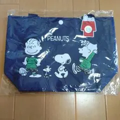 新品　PEANUTS スヌーピー バッグ ネイビー