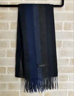 新品未使用 Cashmeeカシュミー カシミヤ 100％ ボーダー マフラー