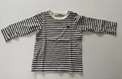 ミキハウス DOUBLE.B ストライプ 長袖Tシャツ