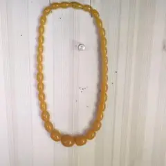 イエロービーズ ネックレス