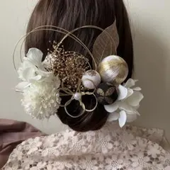髪飾り　結婚式　成人式　卒業式　ヘアパーツ　ウェディング　和装　袴　前撮り　白
