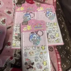 韓国 ポケピース CANDY BONBON ステッカー&キーリング　ポッチャマ