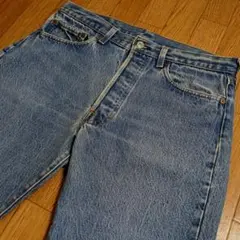 リーバイス501ハチマル W33 Levis501ハチマル 内股シングル 80s